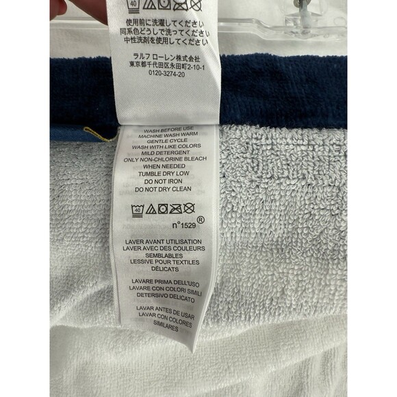 Ralph Lauren Polo Teddy Boy Bear With Beach Ball RL -87 Beach Towel 62" x 35" - Picture 11 of 14